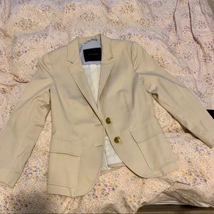 Zara Cream Blazer w/ Gold Buttons